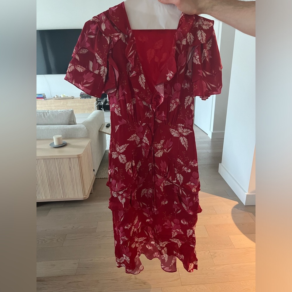 Talulah red floral dress